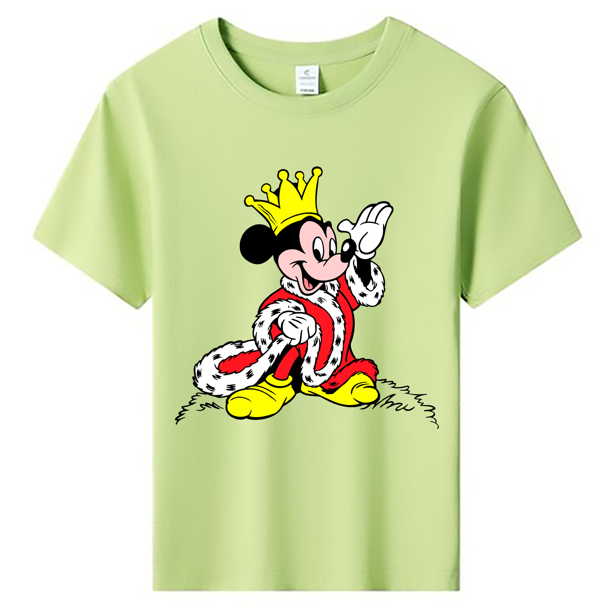ミッキーマウス Mickey Mouse 綿100％キッズTシャツ（フロントプリント）